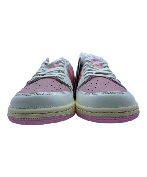 NIKE（ナイキ）NIKE (ナイキ) TRAVIS SCOTT (トラヴィススコット) AIR JORDAN1  ピンク×ホワイト サイズ:27 未使用品の古着・服飾アイテム