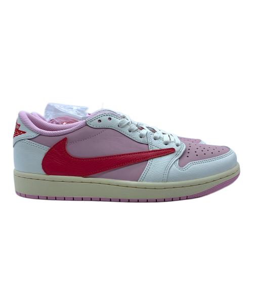 NIKE（ナイキ）NIKE (ナイキ) TRAVIS SCOTT (トラヴィススコット) AIR JORDAN1  ピンク×ホワイト サイズ:27 未使用品の古着・服飾アイテム