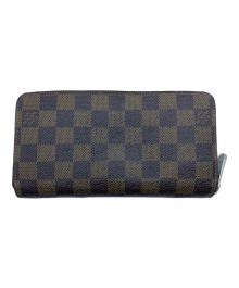 LOUIS VUITTON（ルイ ヴィトン）の古着「ジッピー ウォレット　ダミエ」｜ブラウン