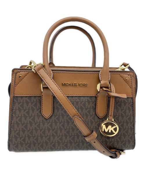 MICHAEL KORS（マイケルコース）MICHAEL KORS (マイケルコース) 2WAYバッグ ブラウンの古着・服飾アイテム