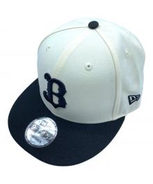 New Era（ニューエラ）の古着「キャップ」｜クロームホワイト×ブラック