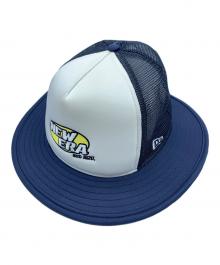 New Era（ニューエラ）の古着「バケットハット」｜ホワイト×ネイビー