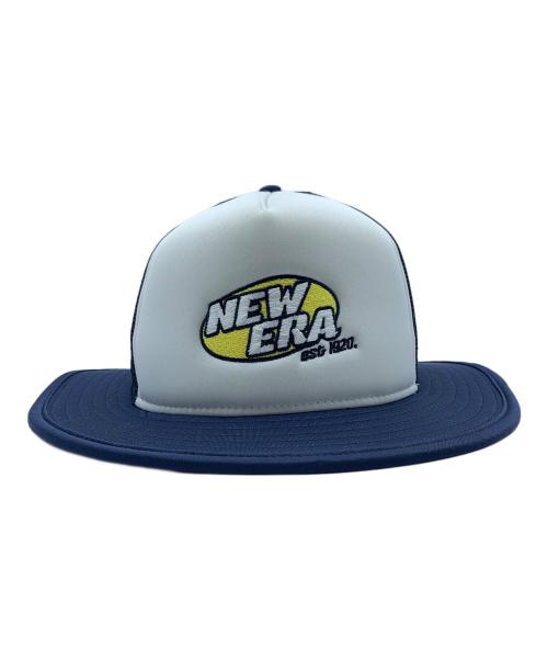 New Era（ニューエラ）New Era (ニューエラ) バケットハット ホワイト×ネイビーの古着・服飾アイテム