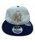 中古・古着 New Era (ニューエラ) キャップ ネイビー×アイボリー：3000円