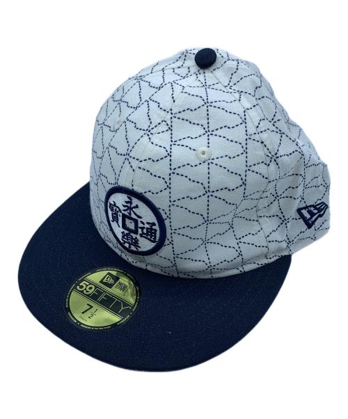 New Era（ニューエラ）New Era (ニューエラ) 永楽屋 ネイビー×ホワイトの古着・服飾アイテム