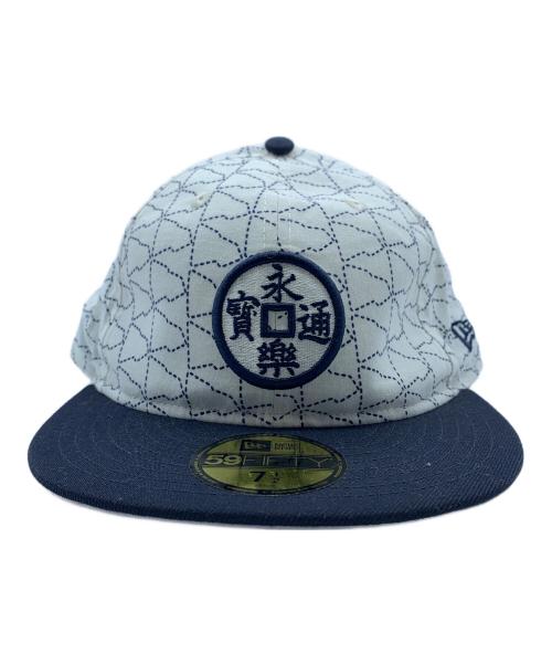 New Era（ニューエラ）New Era (ニューエラ) 永楽屋 ネイビー×ホワイトの古着・服飾アイテム