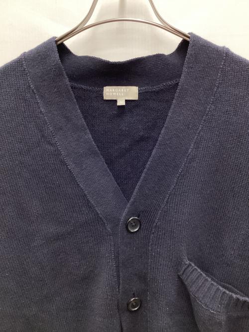 MARGARET HOWELL（マーガレットハウエル）MARGARET HOWELL (マーガレットハウエル) ニットカーディガン ネイビー サイズ:Mの古着・服飾アイテム