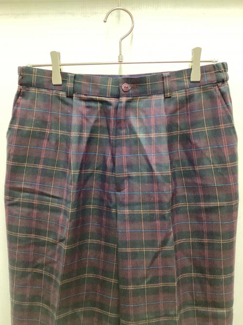 Burberry's（バーバリーズ）Burberry's (バーバリーズ) テーパードパンツ ブラウン×グリーン サイズ:LLの古着・服飾アイテム