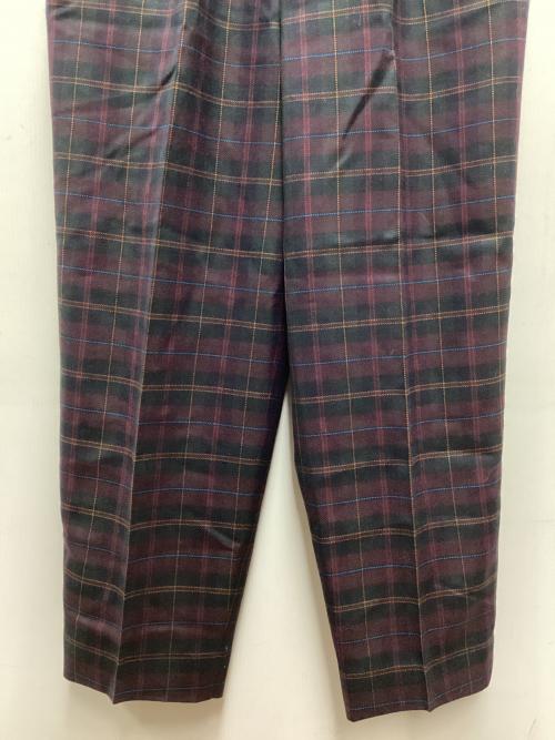 Burberry's（バーバリーズ）Burberry's (バーバリーズ) テーパードパンツ ブラウン×グリーン サイズ:LLの古着・服飾アイテム