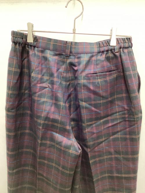 Burberry's（バーバリーズ）Burberry's (バーバリーズ) テーパードパンツ ブラウン×グリーン サイズ:LLの古着・服飾アイテム