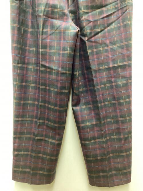 Burberry's（バーバリーズ）Burberry's (バーバリーズ) テーパードパンツ ブラウン×グリーン サイズ:LLの古着・服飾アイテム
