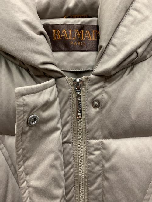 BALMAIN（バルマン）BALMAIN (バルマン) ダウンコート ベージュ サイズ:Mの古着・服飾アイテム