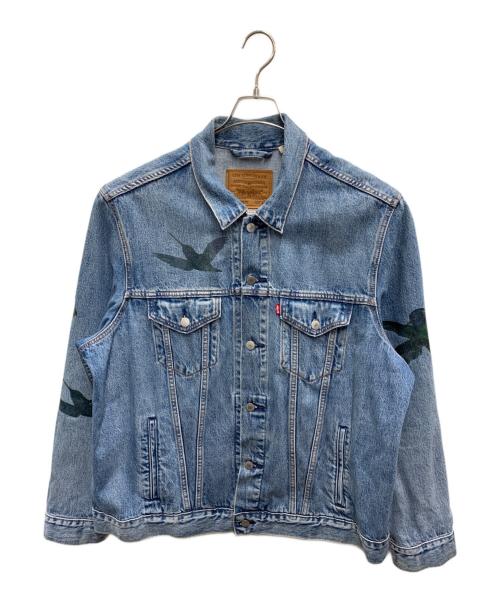 LEVI'S（リーバイス）LEVI'S (リーバイス) ソングバードプリントデニムジャケット インディゴ サイズ:XLの古着・服飾アイテム