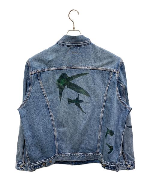 LEVI'S（リーバイス）LEVI'S (リーバイス) ソングバードプリントデニムジャケット インディゴ サイズ:XLの古着・服飾アイテム