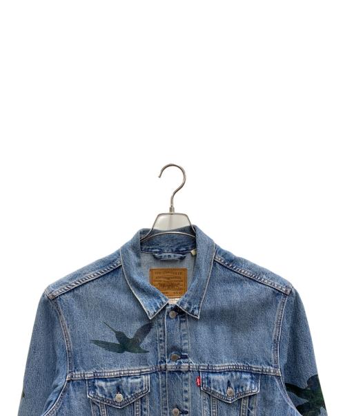 LEVI'S（リーバイス）LEVI'S (リーバイス) ソングバードプリントデニムジャケット インディゴ サイズ:XLの古着・服飾アイテム