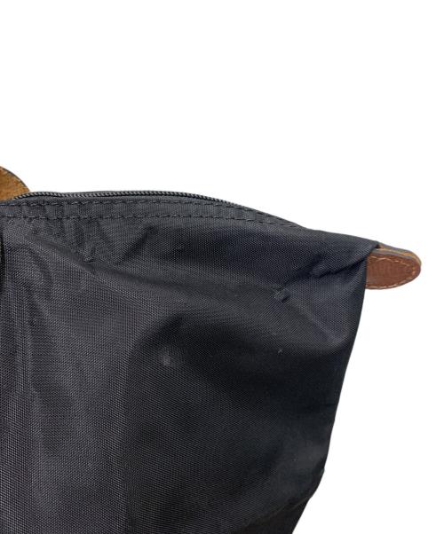 LONGCHAMP（ロンシャン）LONGCHAMP (ロンシャン) 折りたたみバッグ ブラック×ブラウンの古着・服飾アイテム