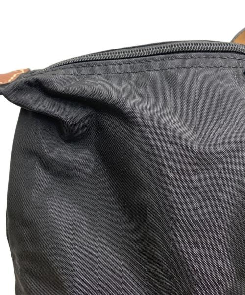 LONGCHAMP（ロンシャン）LONGCHAMP (ロンシャン) 折りたたみバッグ ブラック×ブラウンの古着・服飾アイテム