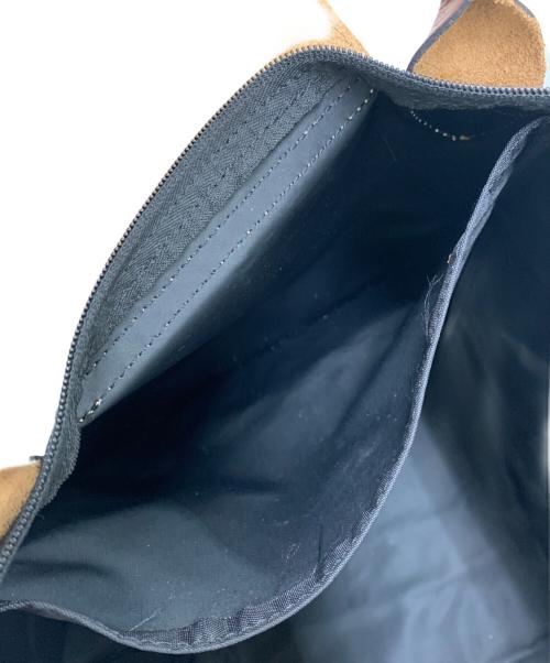 LONGCHAMP（ロンシャン）LONGCHAMP (ロンシャン) 折りたたみバッグ ブラック×ブラウンの古着・服飾アイテム
