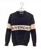 GIVENCHYジバンシィ）の古着「Band Heavy Sweater」｜ブラック×アイボリー