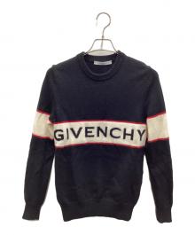 GIVENCHY（ジバンシィ）の古着「Band Heavy Sweater」｜ブラック×アイボリー