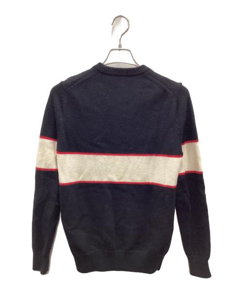 GIVENCHY（ジバンシィ）GIVENCHY (ジバンシィ) Band Heavy Sweater ブラック×アイボリー サイズ:XSの古着・服飾アイテム
