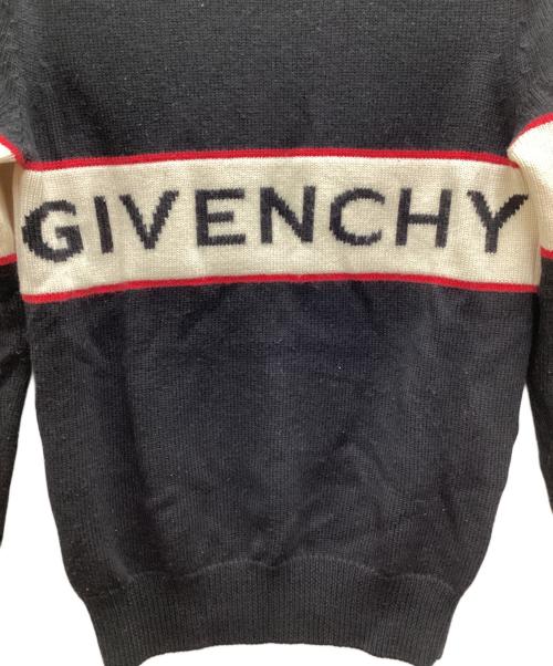 GIVENCHY（ジバンシィ）GIVENCHY (ジバンシィ) Band Heavy Sweater ブラック×アイボリー サイズ:XSの古着・服飾アイテム