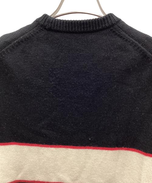 GIVENCHY（ジバンシィ）GIVENCHY (ジバンシィ) Band Heavy Sweater ブラック×アイボリー サイズ:XSの古着・服飾アイテム