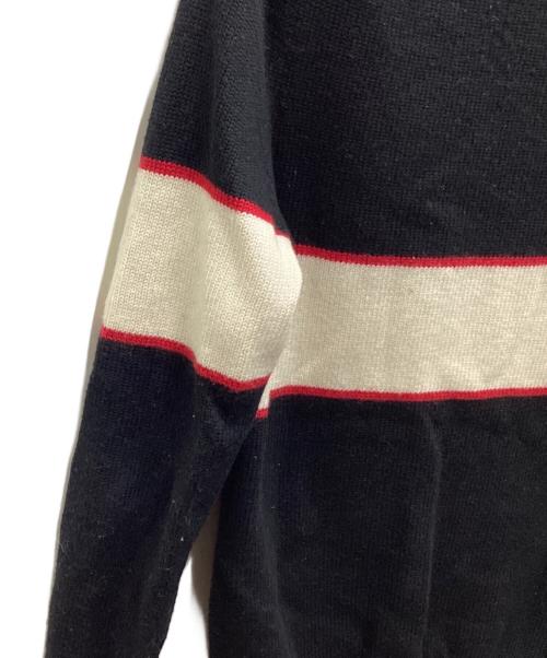 GIVENCHY（ジバンシィ）GIVENCHY (ジバンシィ) Band Heavy Sweater ブラック×アイボリー サイズ:XSの古着・服飾アイテム