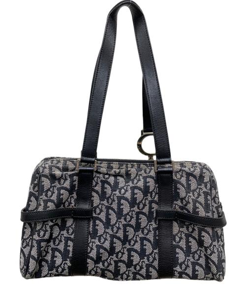 Christian Dior（クリスチャン ディオール）Christian Dior (クリスチャン ディオール) ミニボストンバッグ　トロッター ブラック×ホワイトの古着・服飾アイテム