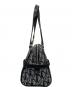 Christian Dior (クリスチャン ディオール) ミニボストンバッグ　トロッター ブラック×ホワイト：160000円