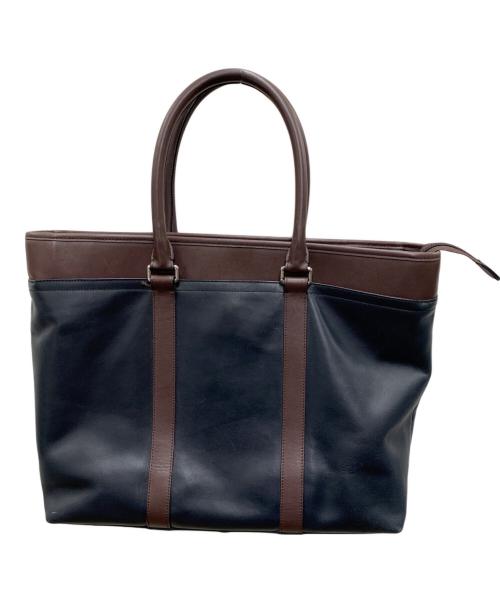 COACH（コーチ）COACH (コーチ) トートバッグ ブラック×ブラウンの古着・服飾アイテム
