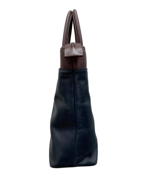 COACH（コーチ）COACH (コーチ) トートバッグ ブラック×ブラウンの古着・服飾アイテム