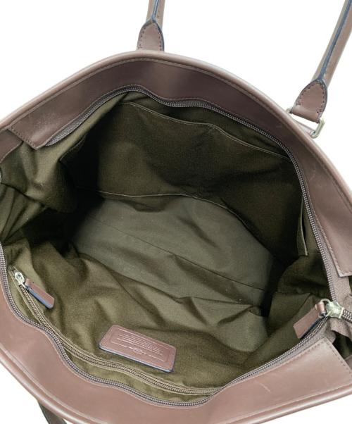 COACH（コーチ）COACH (コーチ) トートバッグ ブラック×ブラウンの古着・服飾アイテム