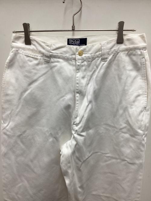 POLO RALPH LAUREN（ポロ・ラルフローレン）POLO RALPH LAUREN (ポロ・ラルフローレン) チノパン ホワイト サイズ:32の古着・服飾アイテム