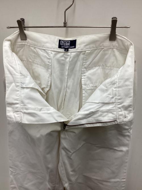 POLO RALPH LAUREN（ポロ・ラルフローレン）POLO RALPH LAUREN (ポロ・ラルフローレン) チノパン ホワイト サイズ:32の古着・服飾アイテム