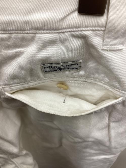 POLO RALPH LAUREN（ポロ・ラルフローレン）POLO RALPH LAUREN (ポロ・ラルフローレン) チノパン ホワイト サイズ:32の古着・服飾アイテム
