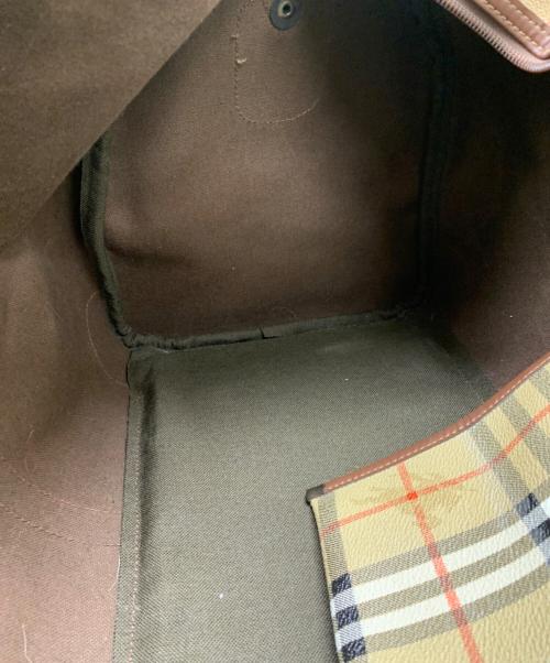 Burberry's（バーバリーズ）Burberry's (バーバリーズ) ボストンバッグ ベージュの古着・服飾アイテム