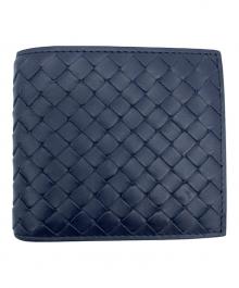 BOTTEGA VENETA（ボッテガベネタ）の古着「2つ折り財布」｜ネイビー