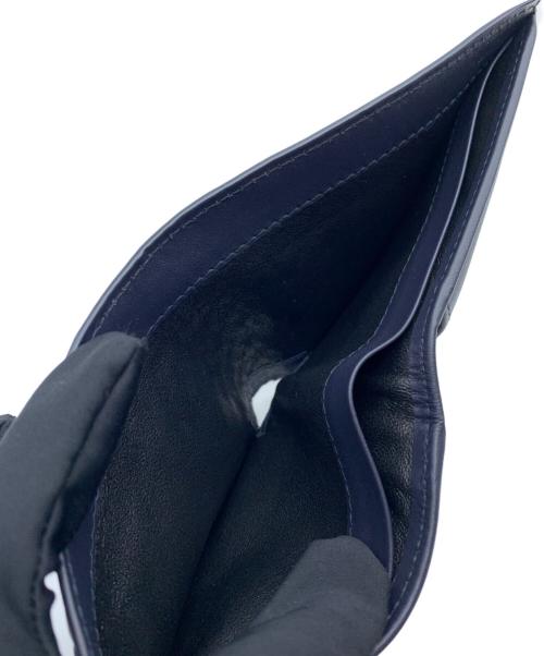 BOTTEGA VENETA（ボッテガベネタ）BOTTEGA VENETA (ボッテガベネタ) 2つ折り財布 ネイビーの古着・服飾アイテム