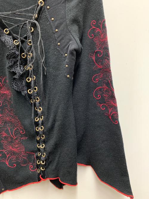 OZZ ANGELO（オッズアンジェロ）OZZ ANGELO (オッズアンジェロ) 薄手ニット ブラック サイズ:不明の古着・服飾アイテム