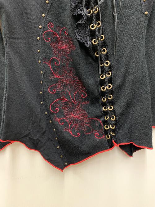 OZZ ANGELO（オッズアンジェロ）OZZ ANGELO (オッズアンジェロ) 薄手ニット ブラック サイズ:不明の古着・服飾アイテム