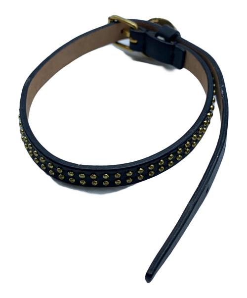ALEXANDER McQUEEN（アレキサンダーマックイーン）ALEXANDER McQUEEN (アレキサンダーマックイーン) ブレスレット ブラックの古着・服飾アイテム