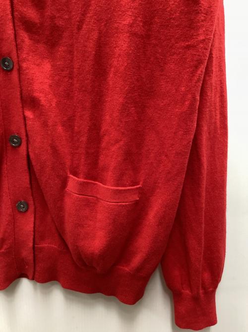 POLO RALPH LAUREN（ポロ・ラルフローレン）POLO RALPH LAUREN (ポロ・ラルフローレン) 薄手カーディガン レッド サイズ:Lの古着・服飾アイテム