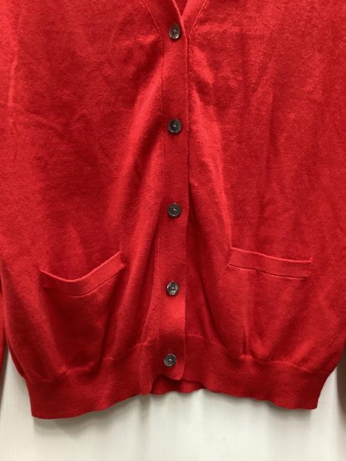 POLO RALPH LAUREN（ポロ・ラルフローレン）POLO RALPH LAUREN (ポロ・ラルフローレン) 薄手カーディガン レッド サイズ:Lの古着・服飾アイテム
