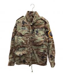 Denim & Supply Ralph Lauren（デニム＆サプライ ラルフローレン）の古着「迷彩ミリタリージャケット」｜グリーン