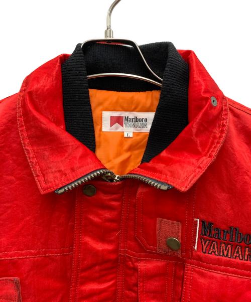 marlboro（マルボロ）Marlboro (マルボロ) YAMAHA (ヤマハ) ライダースジャケット レッド サイズ:Lの古着・服飾アイテム