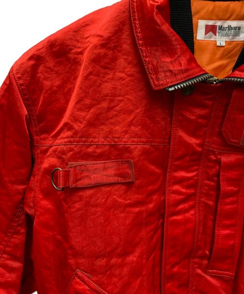 marlboro（マルボロ）Marlboro (マルボロ) YAMAHA (ヤマハ) ライダースジャケット レッド サイズ:Lの古着・服飾アイテム