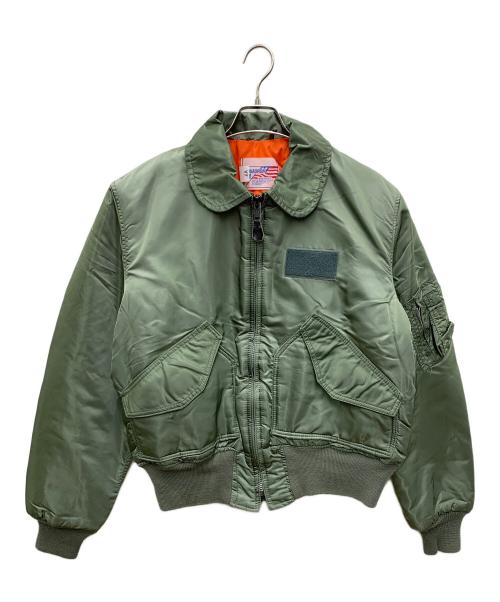 squadron（スクアドロン）squadron (スクアドロン) MA-1ジャケット オリーブ サイズ:Lの古着・服飾アイテム