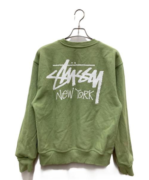 stussy（ステューシー）stussy (ステューシー) スウェット 黄緑 サイズ:Mの古着・服飾アイテム
