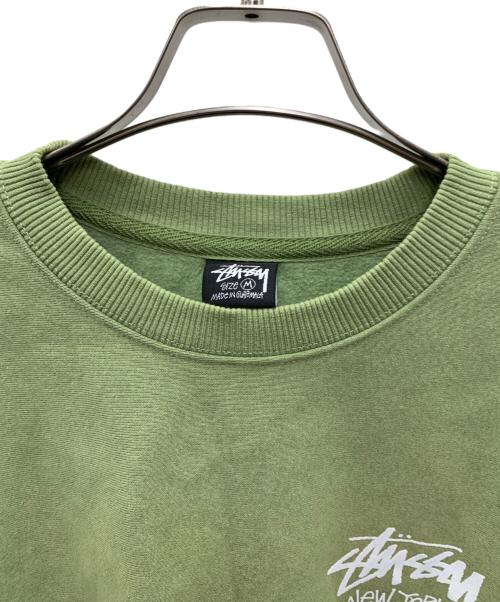 stussy（ステューシー）stussy (ステューシー) スウェット 黄緑 サイズ:Mの古着・服飾アイテム